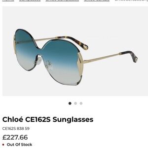 Chloe CE162S 838 Gradient Teal Sunglasses